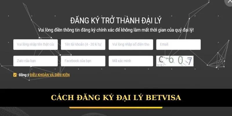 Cách đăng ký đại lý Betvisa đơn giản