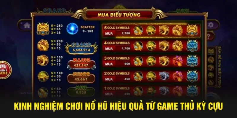Kinh nghiệm chơi nổ hũ hiệu quả từ game thủ kỳ cựu
