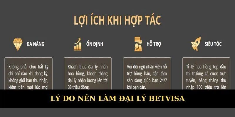 Các lý do nên trở thành đại lý Betvisa